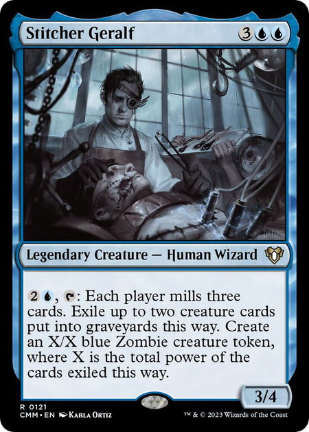 Stitcher Geralf - Commander Masters Magic: The Gathering trading card