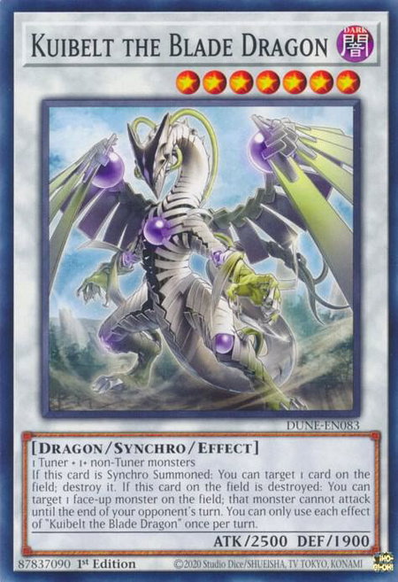 Kuibelt the Blade Dragon - Duelist Nexus YuGiOh trading card