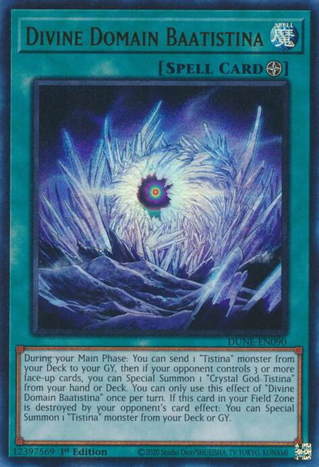 Divine Domain Baatistina - Duelist Nexus YuGiOh trading card
