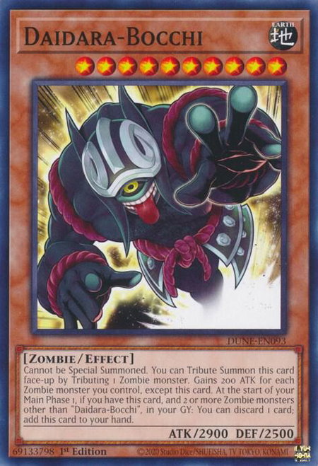 Daidara-Bocchi - Duelist Nexus YuGiOh trading card