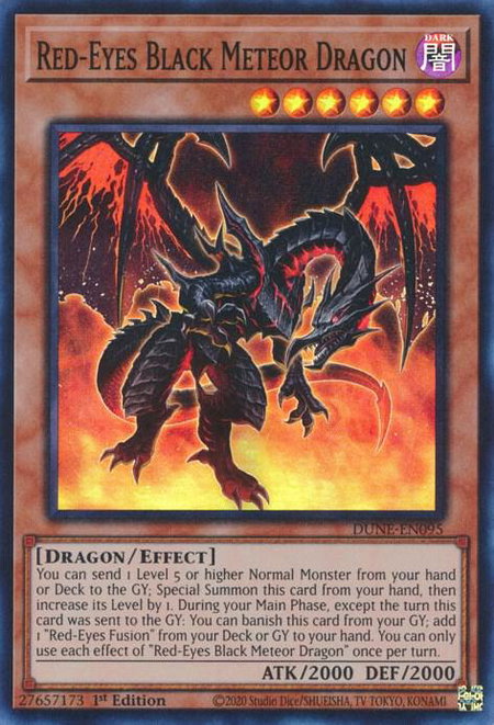Red-Eyes Black Meteor Dragon - Duelist Nexus YuGiOh trading card