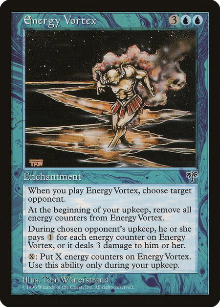 Energy Vortex - Mirage Magic: The Gathering trading card