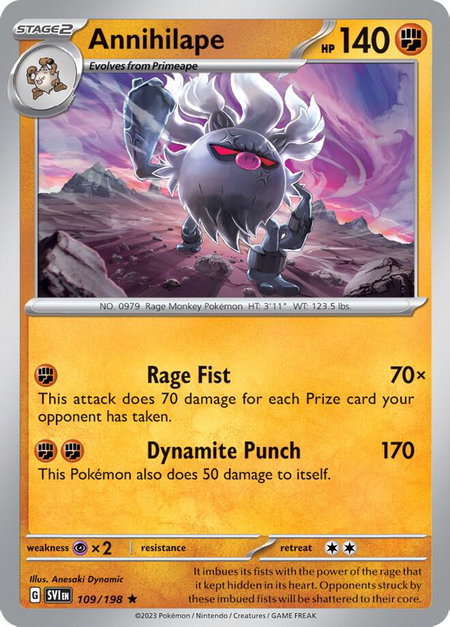 Annihilape - 109/198 - Deck Exclusives Pokémon trading card