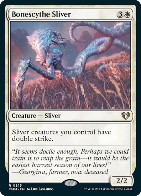 Bonescythe Sliver - Commander Masters Magic: The Gathering trading card