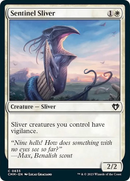 Sentinel Sliver - Commander Masters Magic: The Gathering trading card