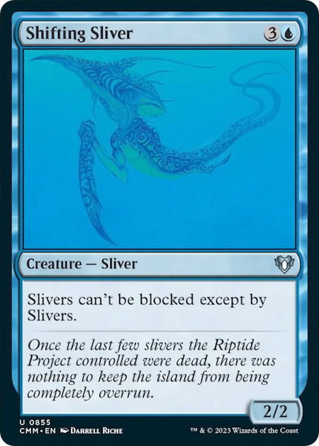 Shifting Sliver - Commander Masters Magic: The Gathering trading card