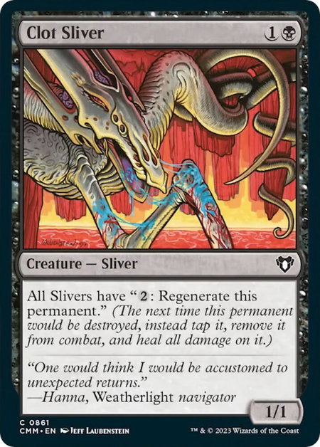 Clot Sliver - Commander Masters Magic: The Gathering trading card