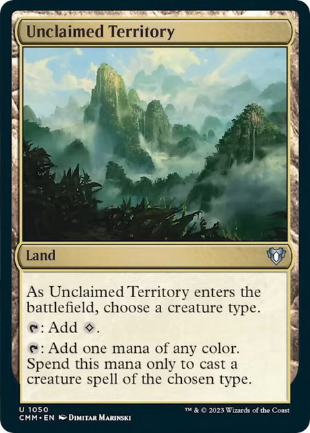 Unclaimed Territory - Commander Masters Magic: The Gathering trading card