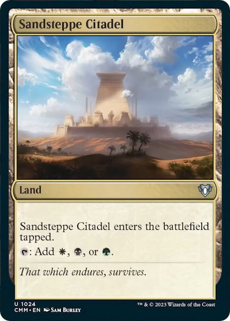 Sandsteppe Citadel - Commander Masters Magic: The Gathering trading card