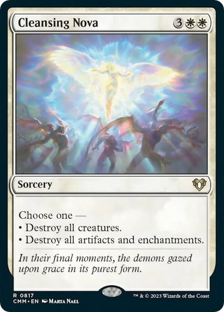 Cleansing Nova - Commander Masters Magic: The Gathering trading card