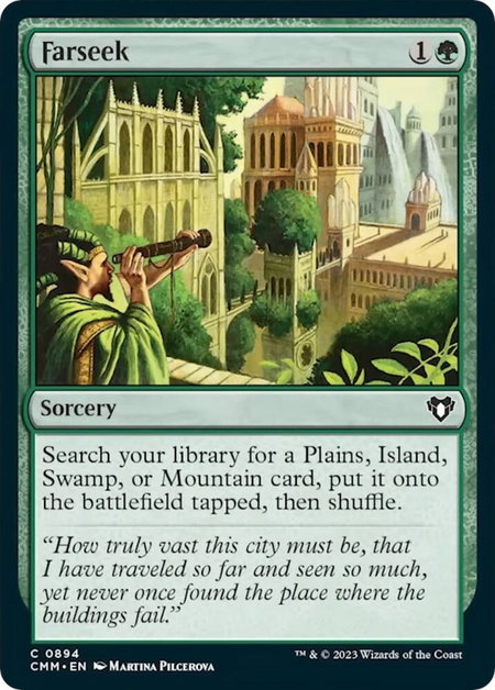 Farseek - Commander Masters Magic: The Gathering trading card