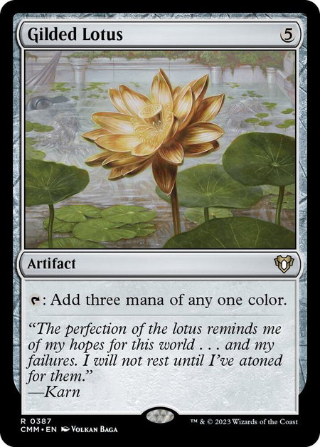 Gilded Lotus - Commander Masters Magic: The Gathering trading card