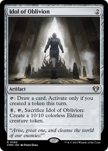 Idol of Oblivion - Commander Masters Magic: The Gathering trading card