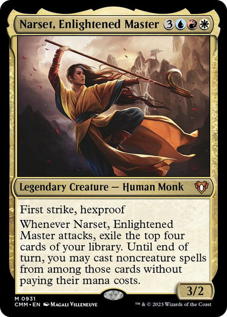 Narset, Enlightened Master - Commander Masters Magic: The Gathering trading card