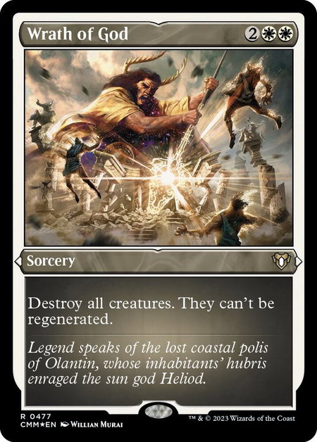 Wrath of God (Foil Etched) - Commander Masters Magic: The Gathering trading card