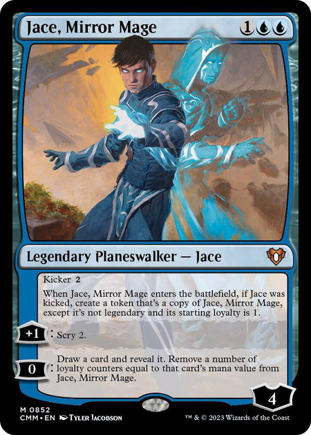 Jace, Mirror Mage - Commander Masters Magic: The Gathering trading card