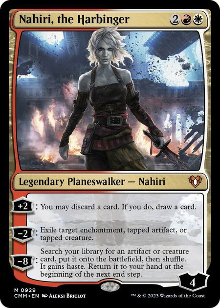 Nahiri, the Harbinger - Commander Masters Magic: The Gathering trading card