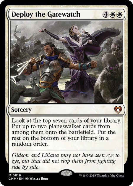 Deploy the Gatewatch - Commander Masters Magic: The Gathering trading card
