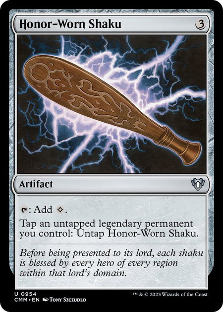 Honor-Worn Shaku - Commander Masters Magic: The Gathering trading card