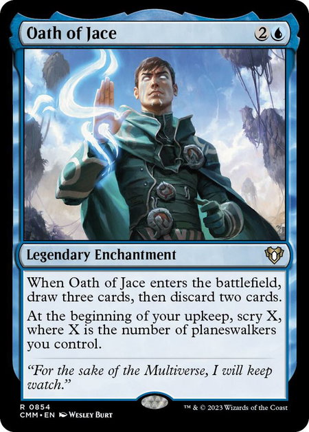 Oath of Jace - Commander Masters Magic: The Gathering trading card