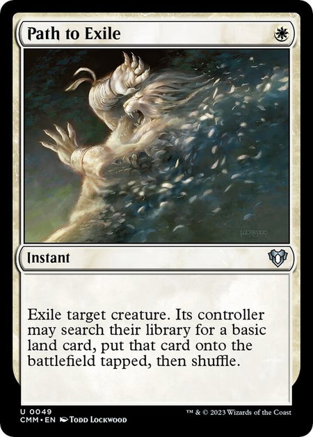 Path to Exile - Commander Masters Magic: The Gathering trading card
