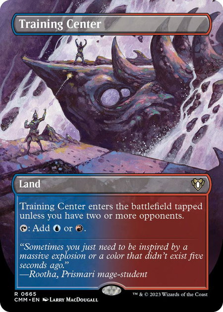 Training Center (Borderless) - Commander Masters Magic: The Gathering trading card