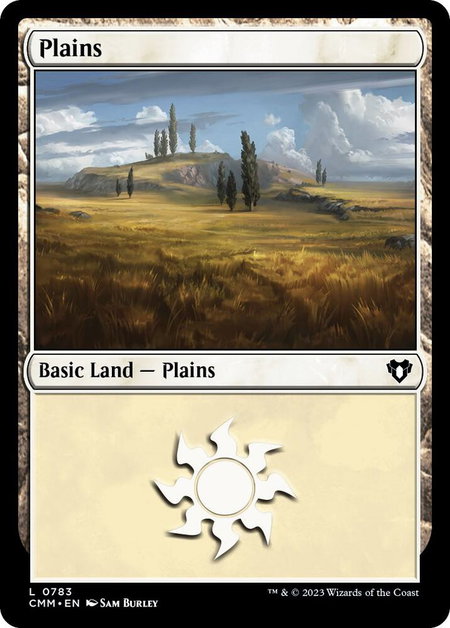 Plains (0783) - Commander Masters Magic: The Gathering trading card