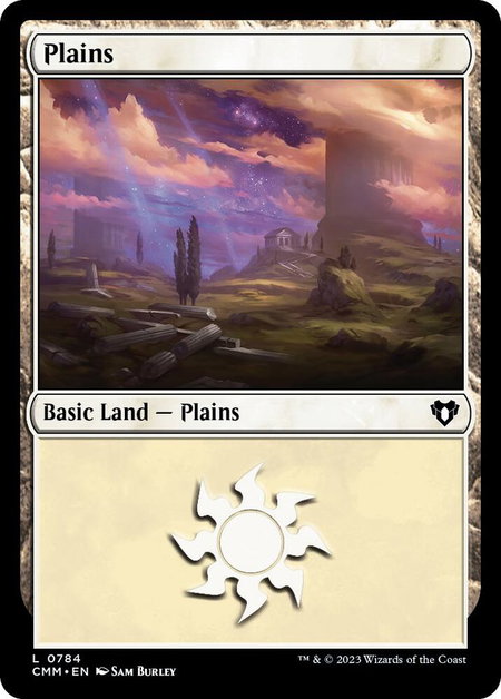 Plains (0784) - Commander Masters Magic: The Gathering trading card