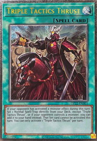 Triple Tactics Thrust (UTR) - OTS Tournament Pack 22 (OP22) #OP22-EN003 - Ultimate Rare YuGiOh Trading Card