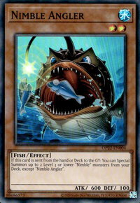 Nimble Angler - OTS Tournament Pack 22 (OP22) #OP22-EN004 - Super Rare YuGiOh Trading Card