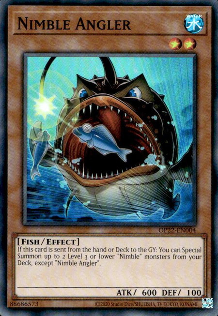Nimble Angler - OTS Tournament Pack 22 YuGiOh trading card