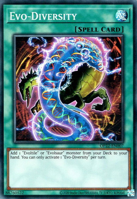 Evo-Diversity - OTS Tournament Pack 22 YuGiOh trading card
