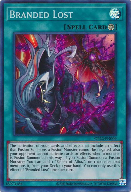 Branded Lost - OTS Tournament Pack 22 YuGiOh trading card