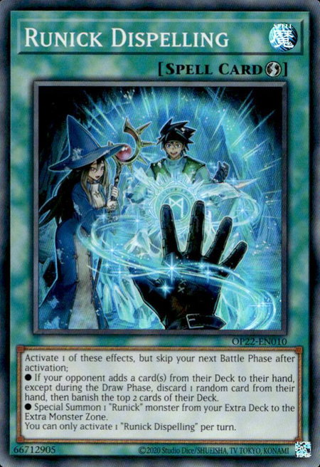 Runick Dispelling - OTS Tournament Pack 22 YuGiOh trading card