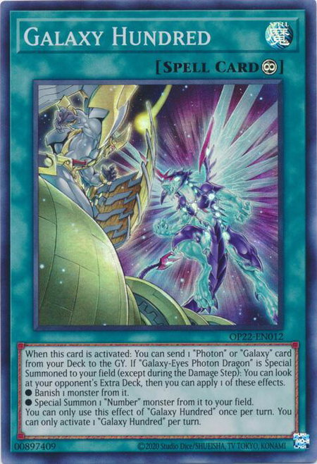 Galaxy Hundred - OTS Tournament Pack 22 YuGiOh trading card