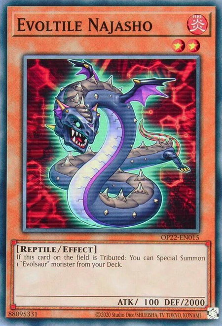 Evoltile Najasho - OTS Tournament Pack 22 YuGiOh trading card