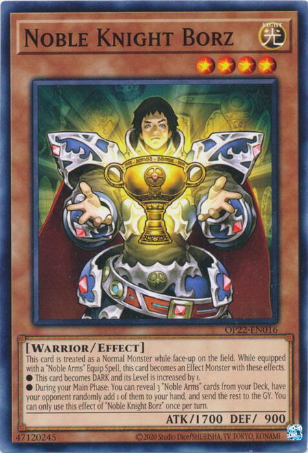 Noble Knight Borz - OTS Tournament Pack 22 YuGiOh trading card