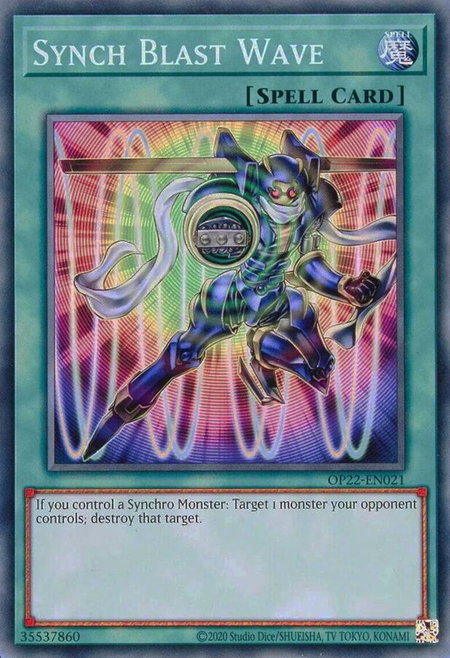 Synch Blast Wave - OTS Tournament Pack 22 YuGiOh trading card