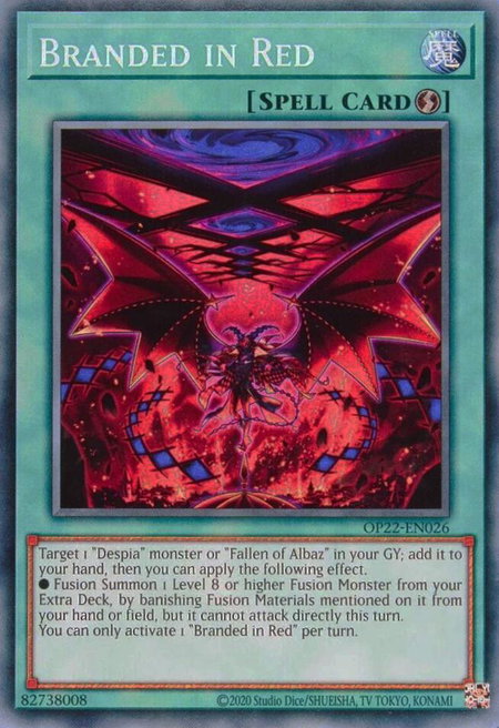 Branded in Red - OTS Tournament Pack 22 YuGiOh trading card