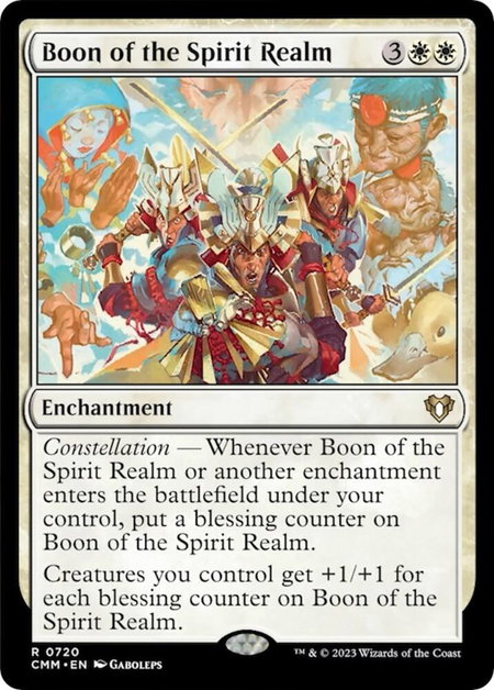 Boon of the Spirit Realm - Commander Masters Magic: The Gathering trading card