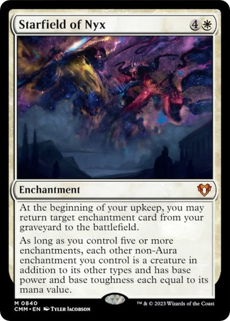 Starfield of Nyx - Commander Masters Magic: The Gathering trading card