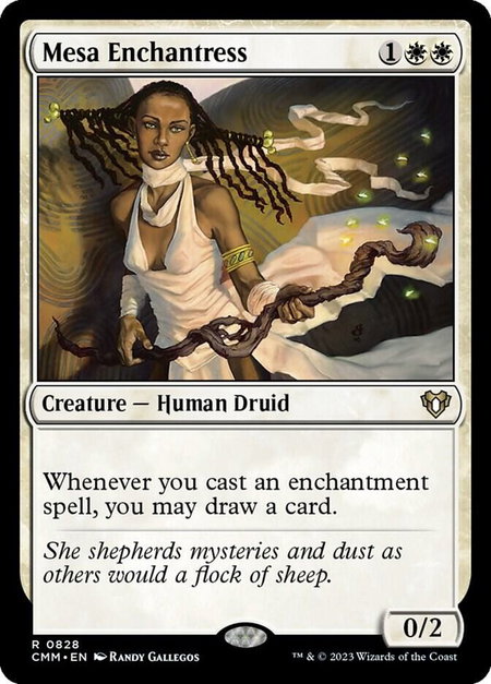 Mesa Enchantress - Commander Masters Magic: The Gathering trading card