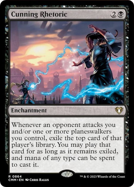 Cunning Rhetoric - Commander Masters Magic: The Gathering trading card