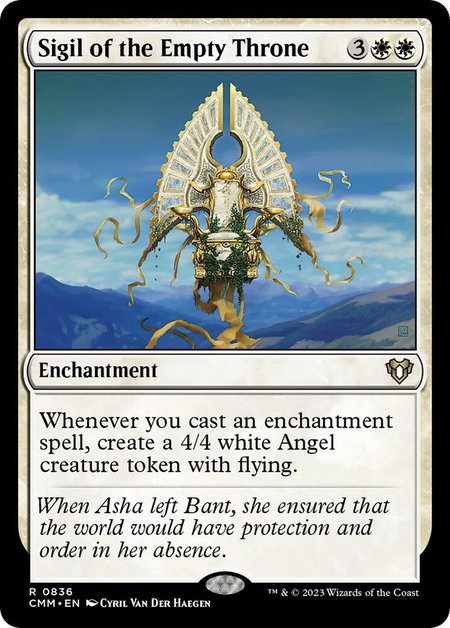 Sigil of the Empty Throne - Commander Masters Magic: The Gathering trading card