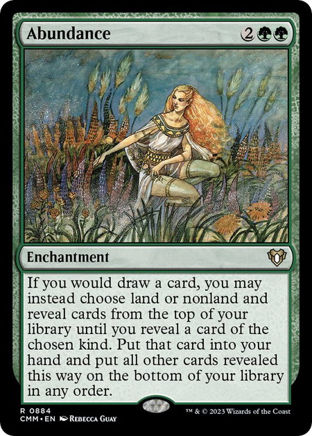 Abundance - Commander Masters Magic: The Gathering trading card