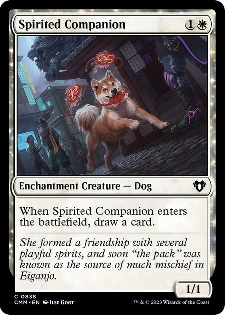 Spirited Companion - Commander Masters Magic: The Gathering trading card