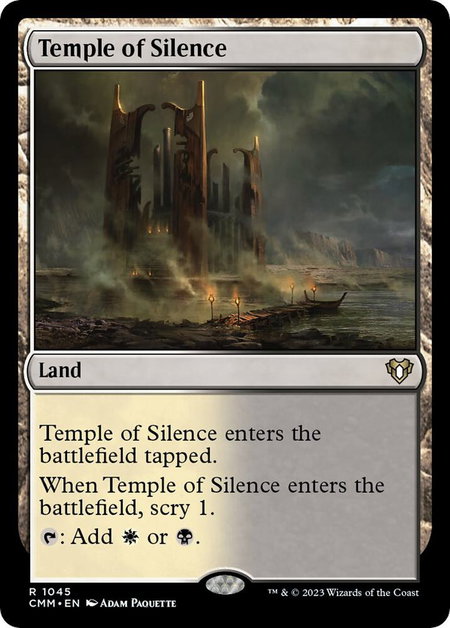 Temple of Silence - Commander Masters Magic: The Gathering trading card