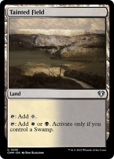 Tainted Field - Commander Masters Magic: The Gathering trading card