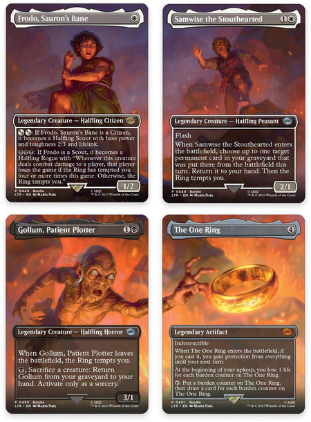 Mount Doom Scene [Set of 4] - Universes Beyond: The Lord of the Rings: Tales of Middle-earth Magic: The Gathering trading card