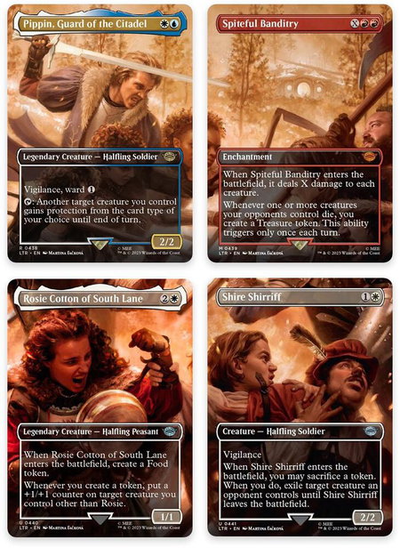 The Scouring of the Shire Scene [Set of 4] - Universes Beyond: The Lord of the Rings: Tales of Middle-earth Magic: The Gathering trading card